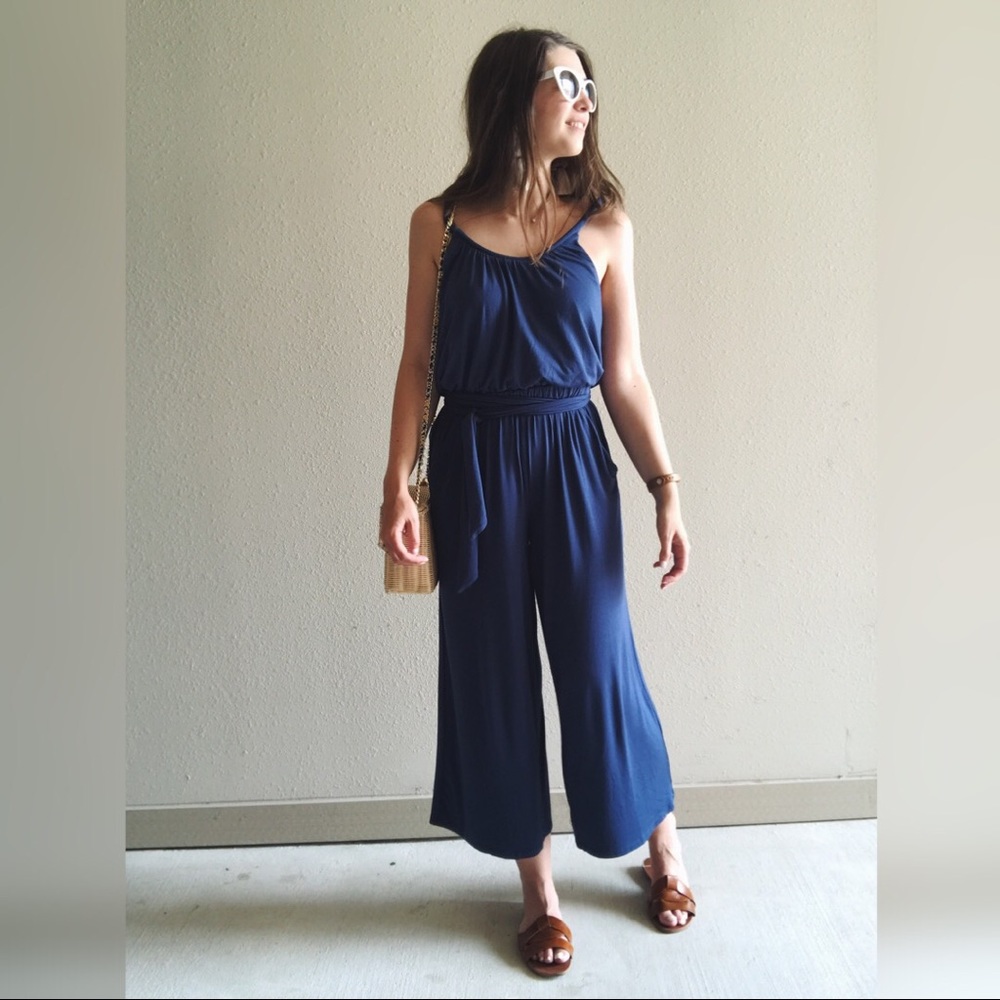 Blue jumpsuit